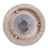 25'' Ore Powder 30; 000BTU Adjustable Flame Propane Gas Fire Table with Waterproof Cover