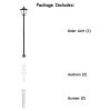 Solar Lamp Post Light - 65" Tall, for Outdoor/Garden/Yard Decoration and Lighting