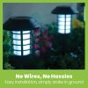 Smart Solar Pathways Lights with Remote, Bright White & Warm Flame Outdoor LED Premier