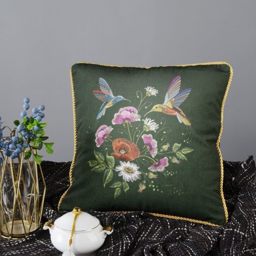 Living Room Sofa Retro Tassel Backrest Cushion Pillow Waist Pillow With Core