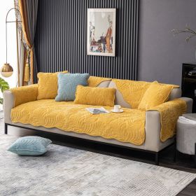 All-season Anti-skid Modern Fabric Sofa Towel Cover (Option: Yellow-90X70cm)