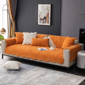All-season Anti-skid Modern Fabric Sofa Towel Cover (Option: Orange-110X240cm)
