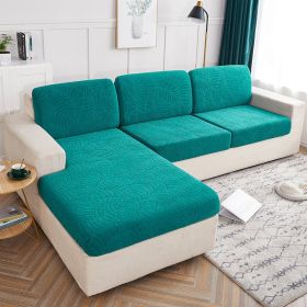 Cross Border High Elastic Knitted Sofa Cushion Cover Three-dimensional Jacquard (Option: Green-Length160x190cm)