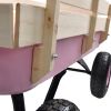 Outdoor&nbsp;Wagon&nbsp;All&nbsp;Terrain&nbsp;Pulling&nbsp;w/Wood&nbsp;Railing&nbsp;Air&nbsp;Tires&nbsp;Children&nbsp;Kid&nbsp;Garden